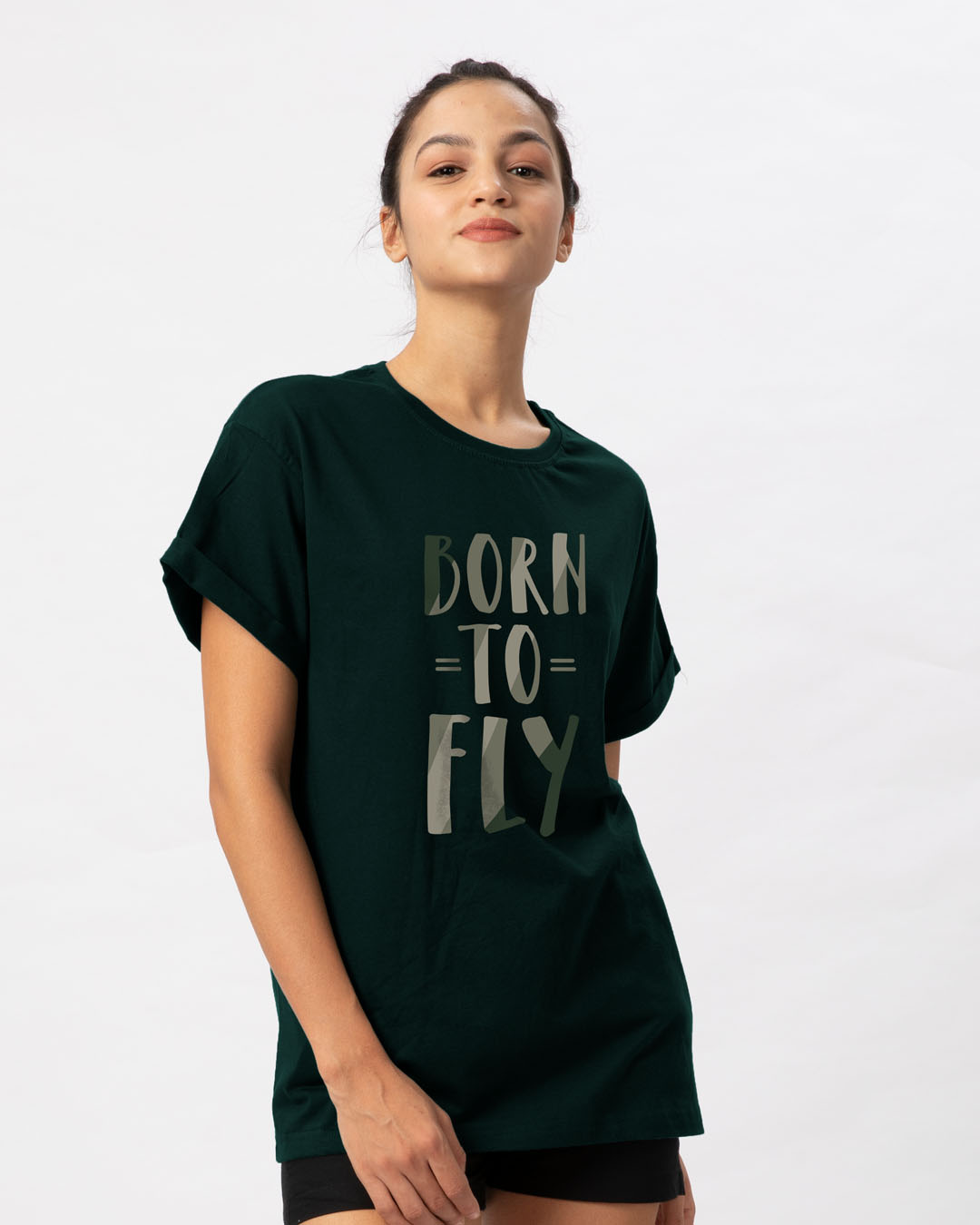 Shop Born To Fly Boyfriend T-Shirt-Back