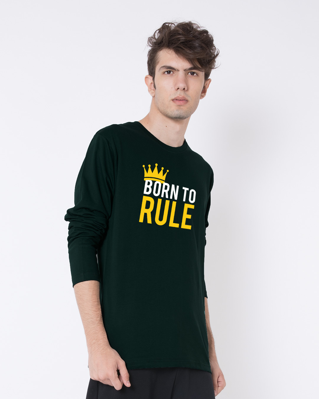 Shop Born To Rule Full Sleeve T-Shirt-Back
