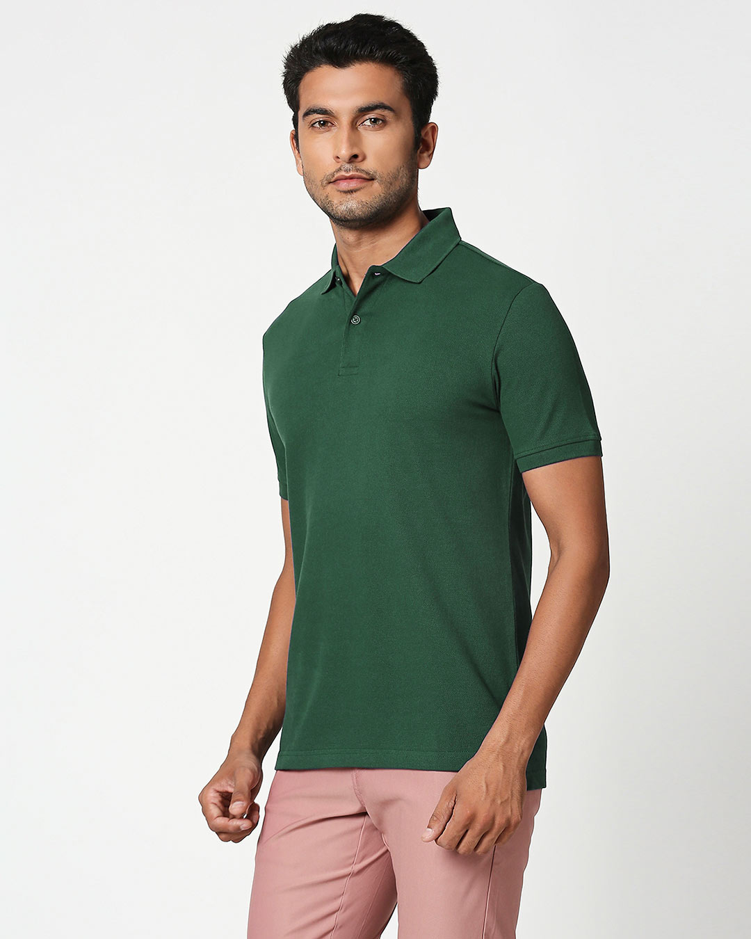 Shop Bottle Green Classic Polo-Back