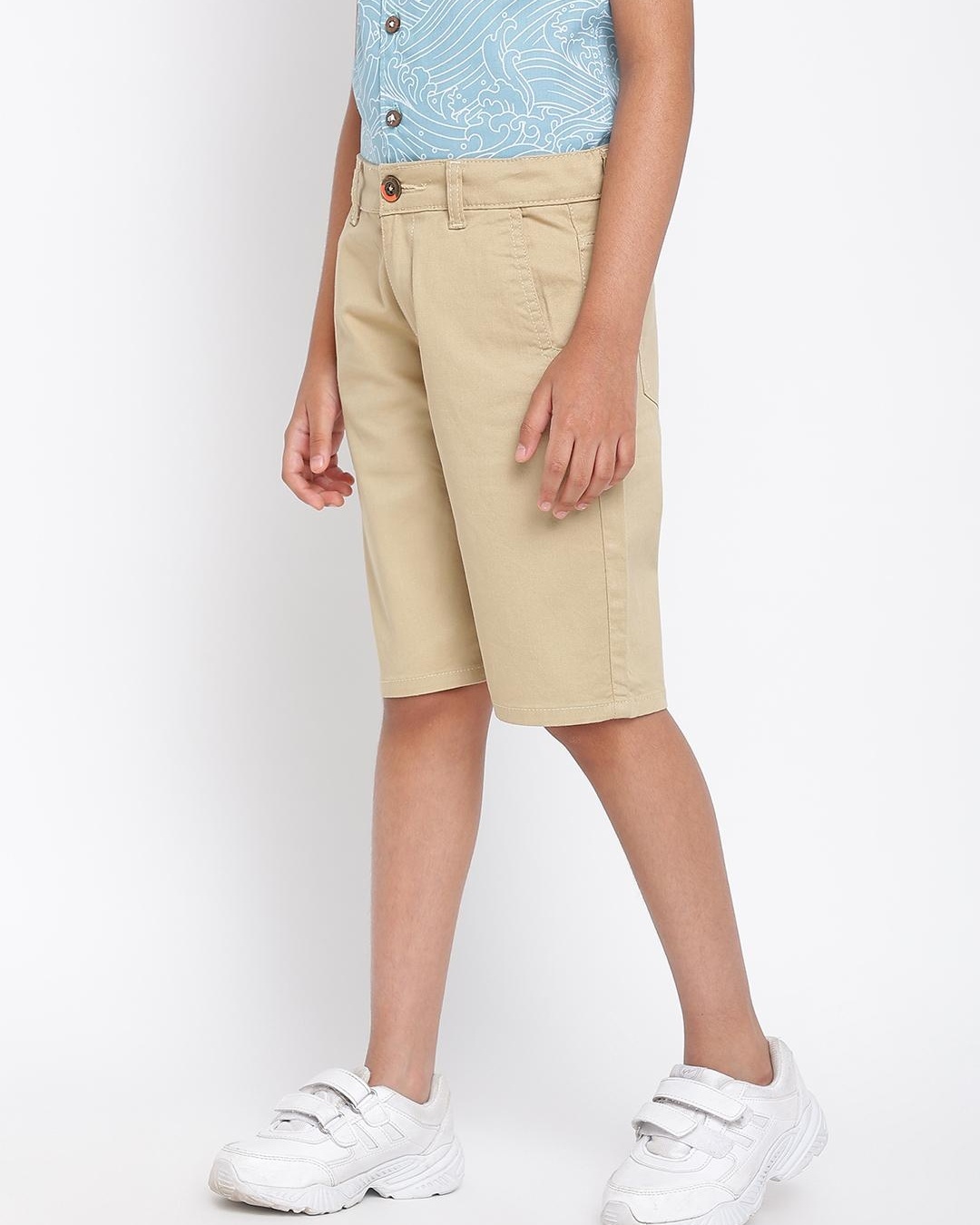 Buy Boys Khaki Shorts Online at Bewakoof