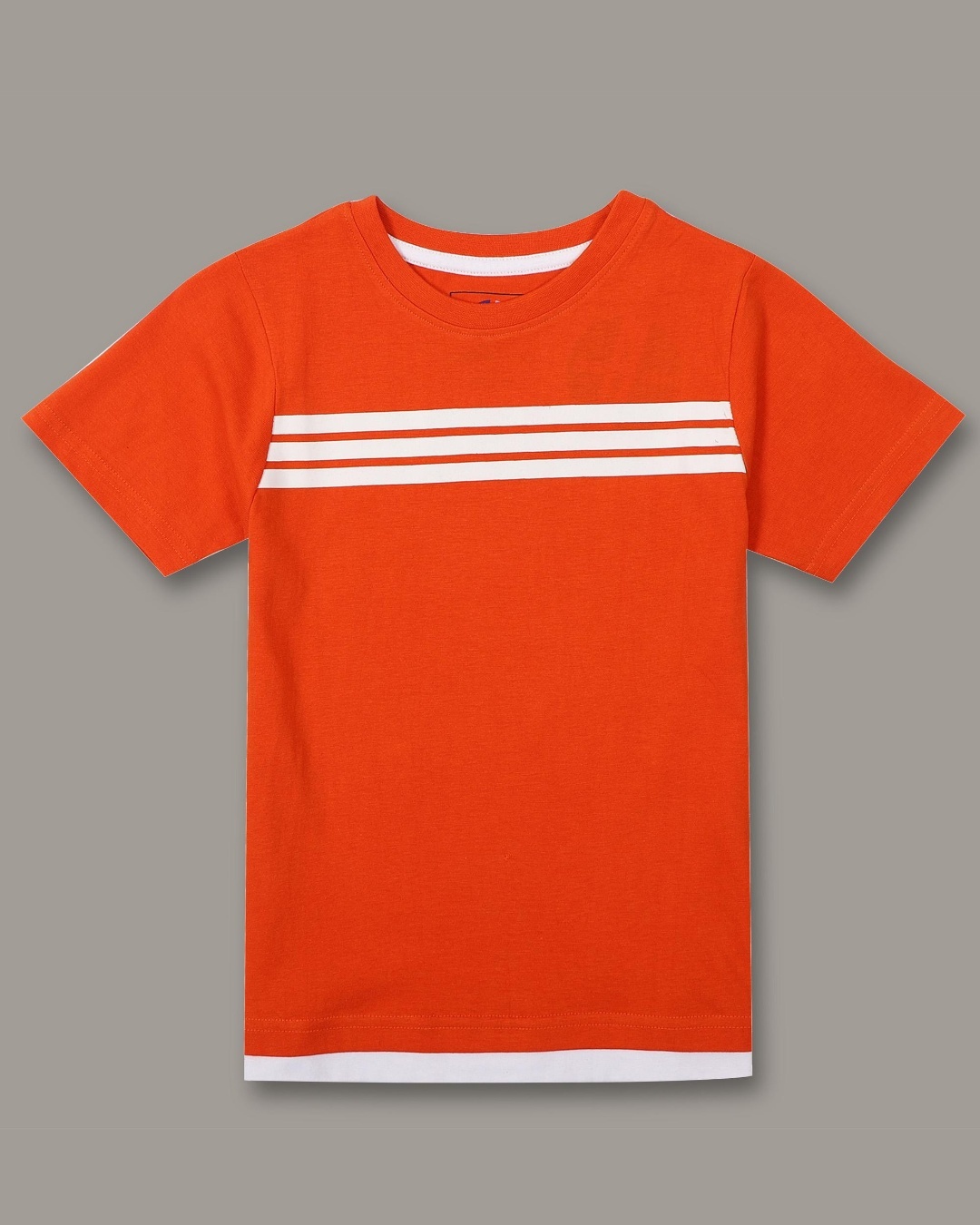 Shop Pack of 2 Boys Orange & Yellow Color Block T-shirt-Back
