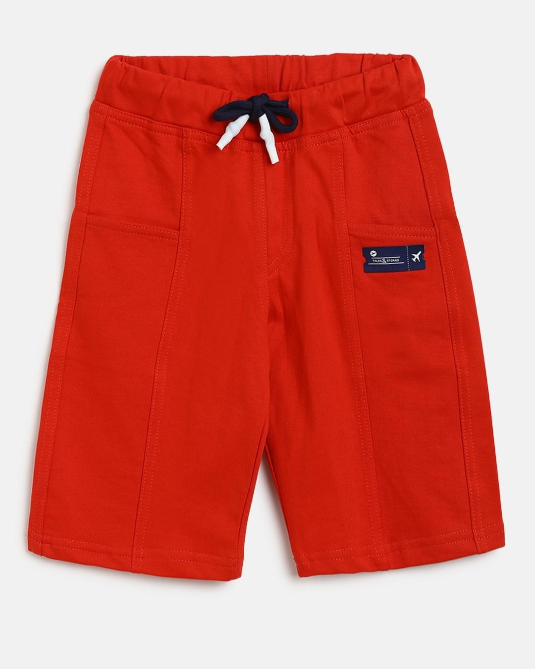 Buy Boys Red Shorts Online at Bewakoof