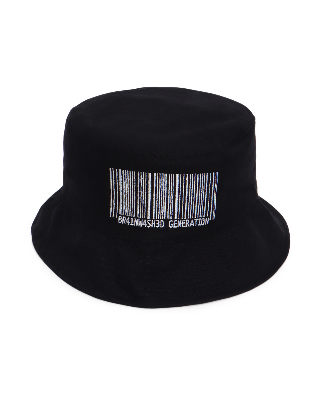 Shop Unisex Black Brainwashed Bucket Hat-Back