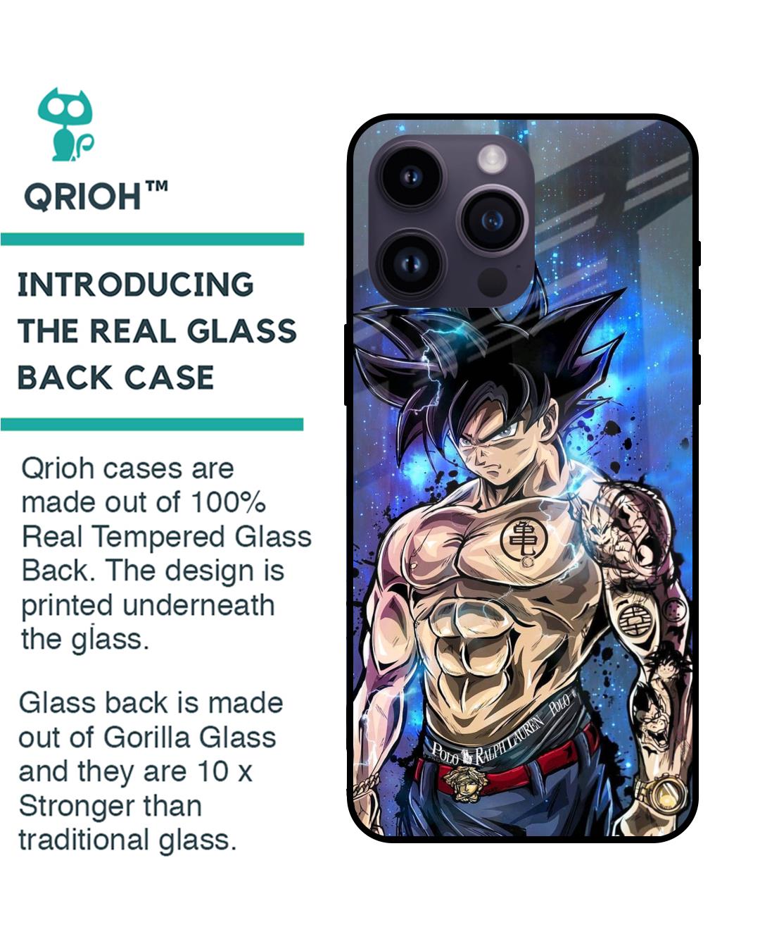 Shop Branded Anime Premium Glass Case for Apple iPhone 14 Pro Max (Shock Proof,Scratch Resistant)-Back