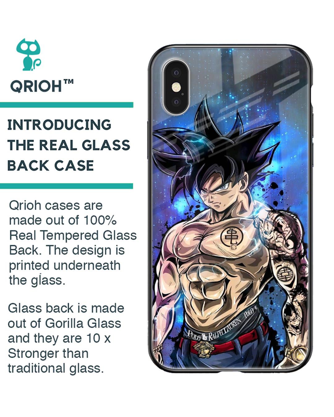 Shop Branded Anime Premium Glass Case for Apple iPhone X (Shock Proof,Scratch Resistant)-Back