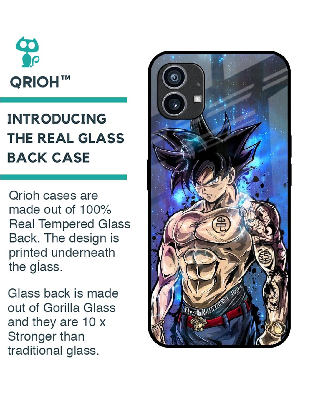 Shop Branded Anime Premium Glass Case for Nothing Phone (1) (Shock Proof,Scratch Resistant)-Back