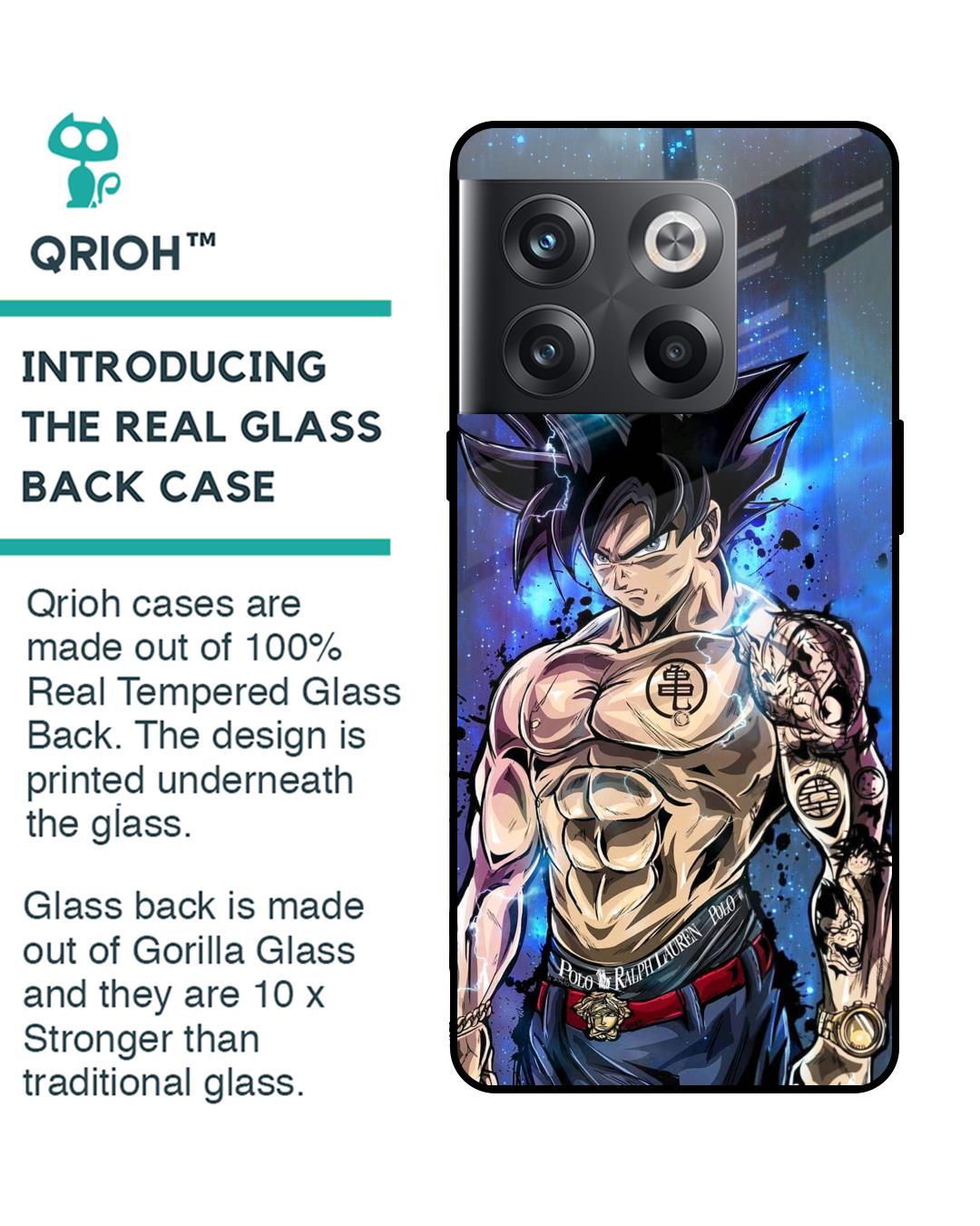 Shop Branded Anime Premium Glass Case for Oneplus 10T 5G (Shock Proof,Scratch Resistant)-Back