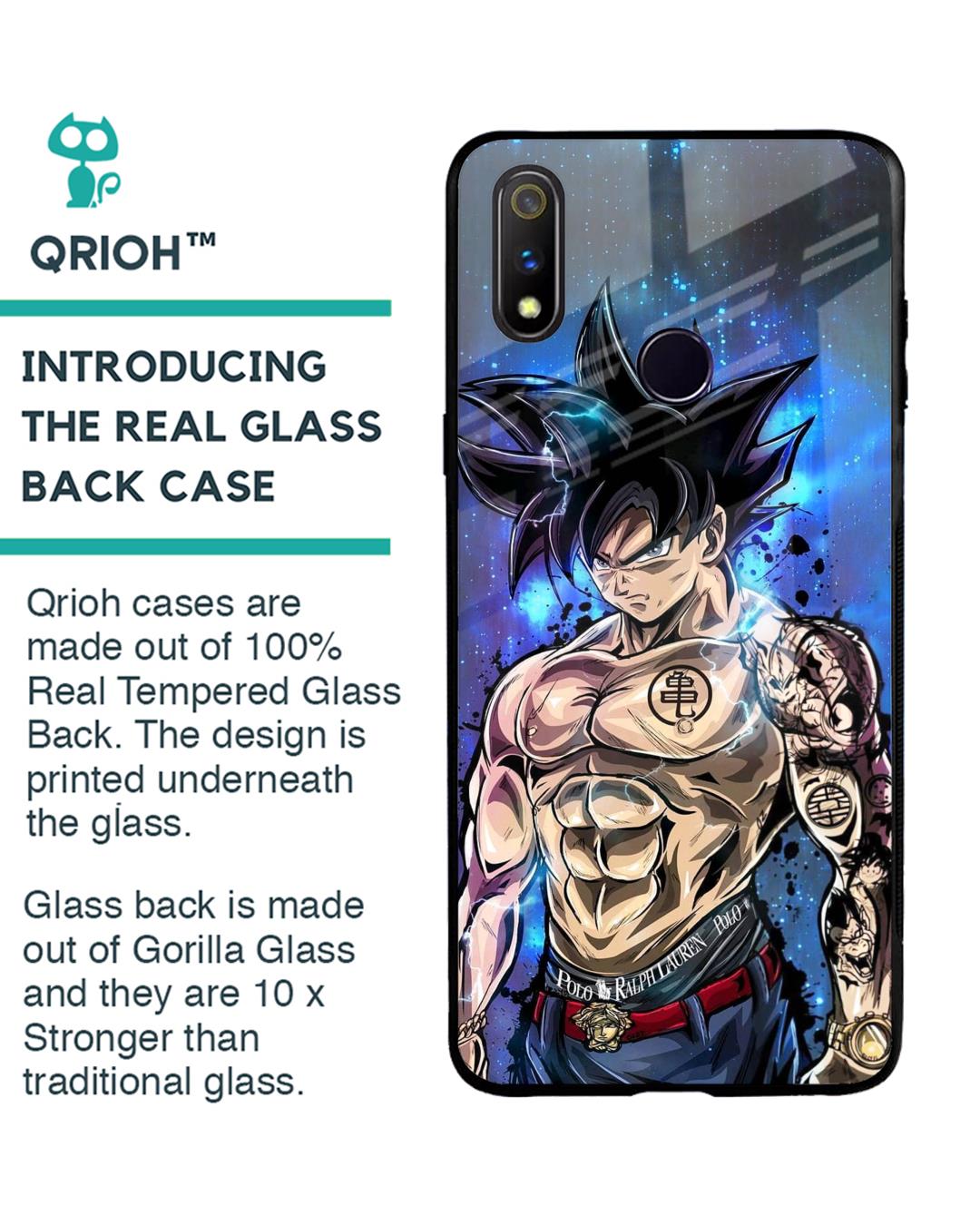 Shop Branded Anime Premium Glass Case for Realme 3 Pro (Shock Proof, Scratch Resistant)-Back
