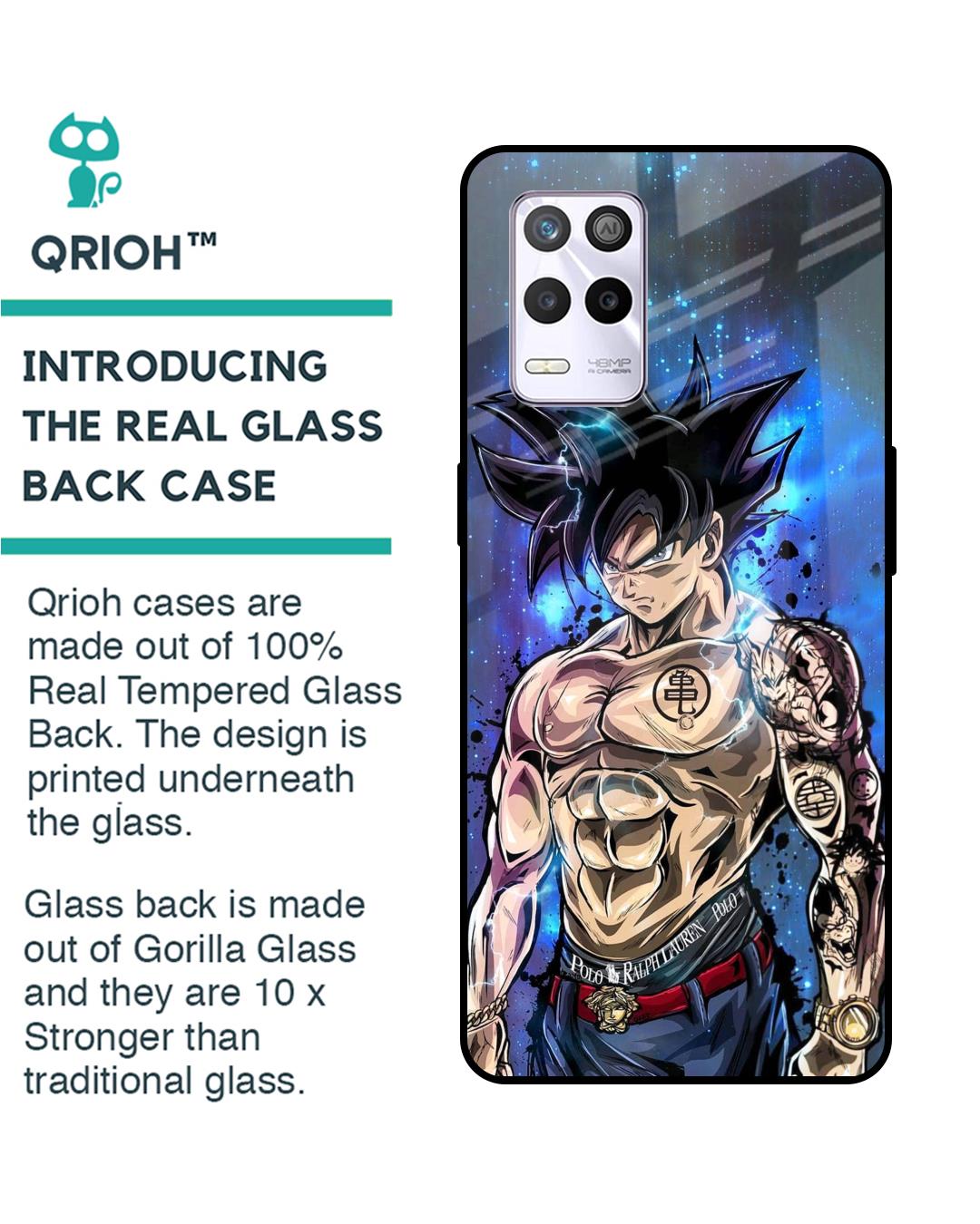 Shop Branded Anime Premium Glass Case for Realme 9 5G(Shock Proof, Scratch Resistant)-Back
