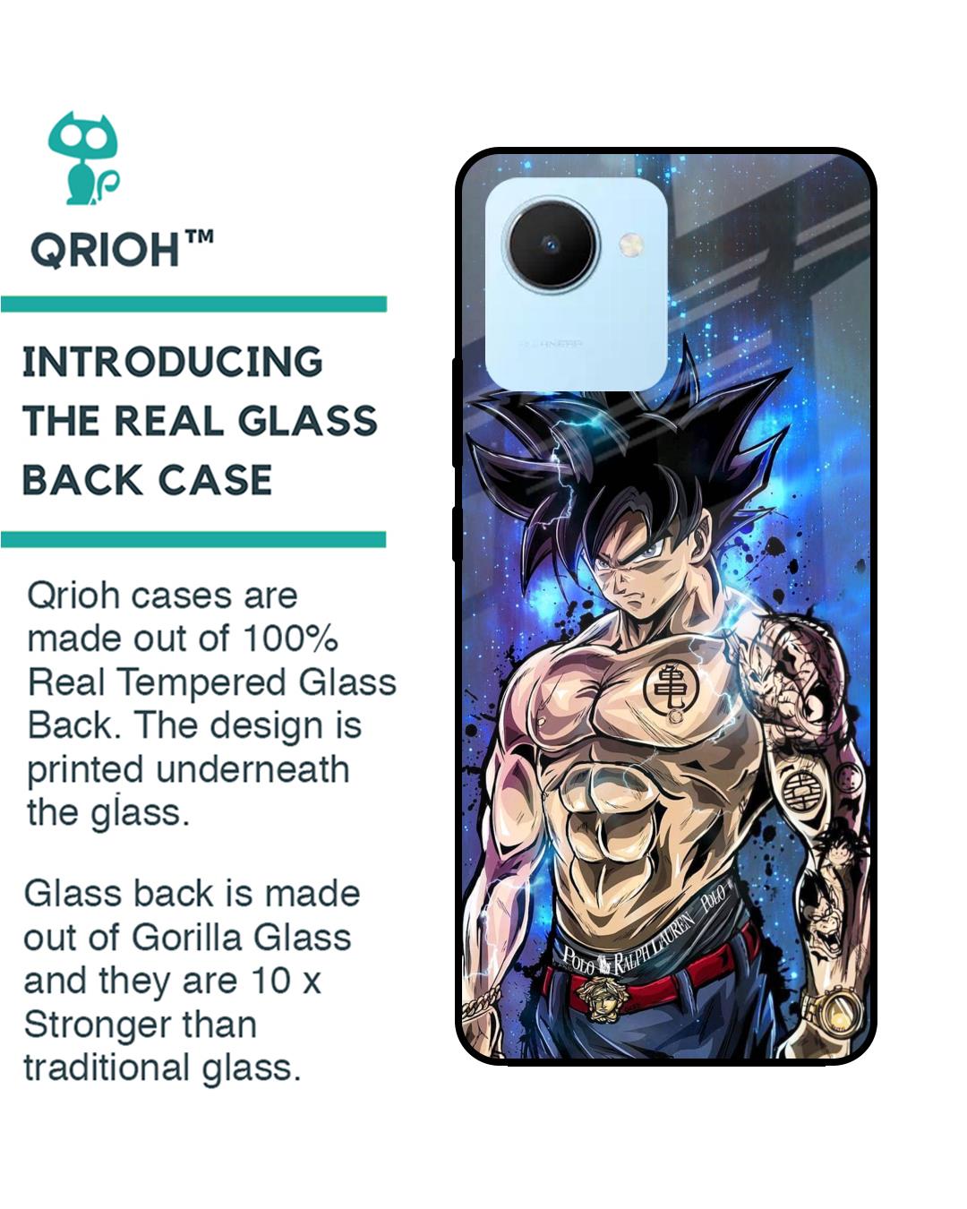 Shop Branded Anime Premium Glass Case for Realme C30(Shock Proof, Scratch Resistant)-Back