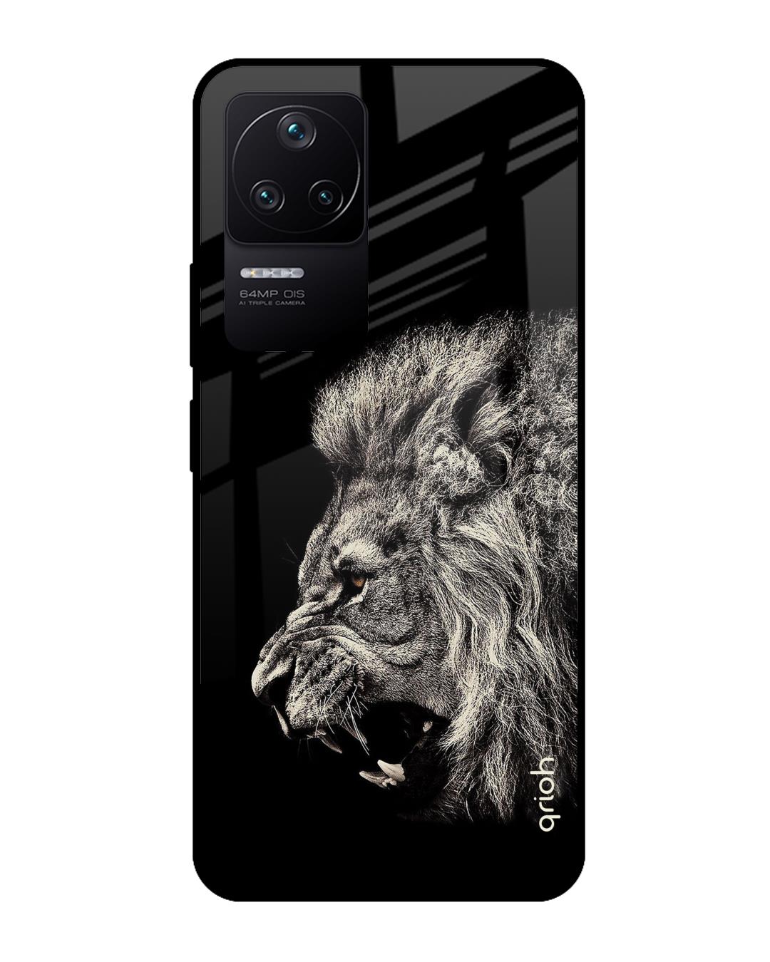 Shop Brave Lion Premium Glass Case for Poco F4 5G (Shock Proof, Scratch Resistant)-Front