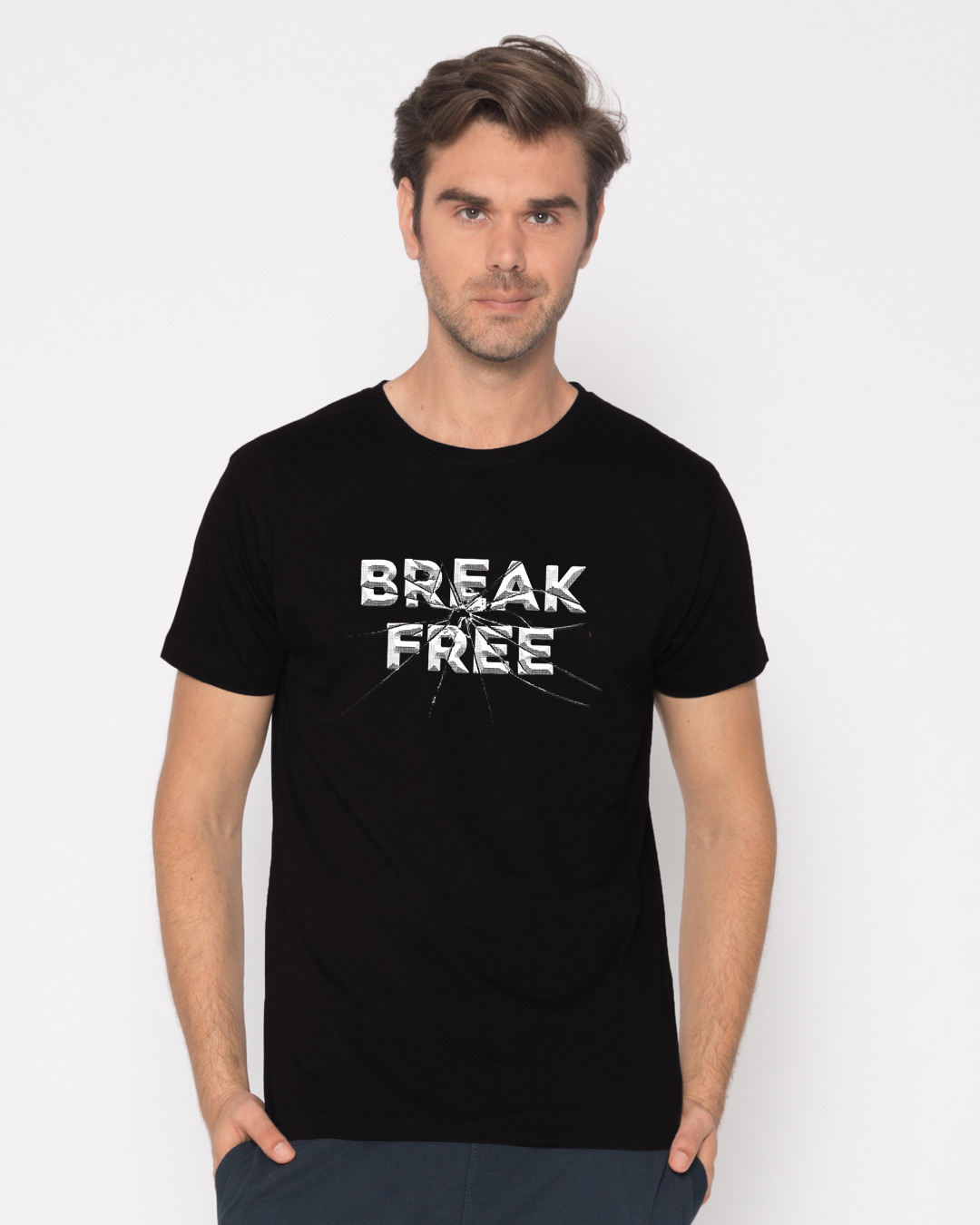 Shop Break Free Half Sleeve T-Shirt-Back