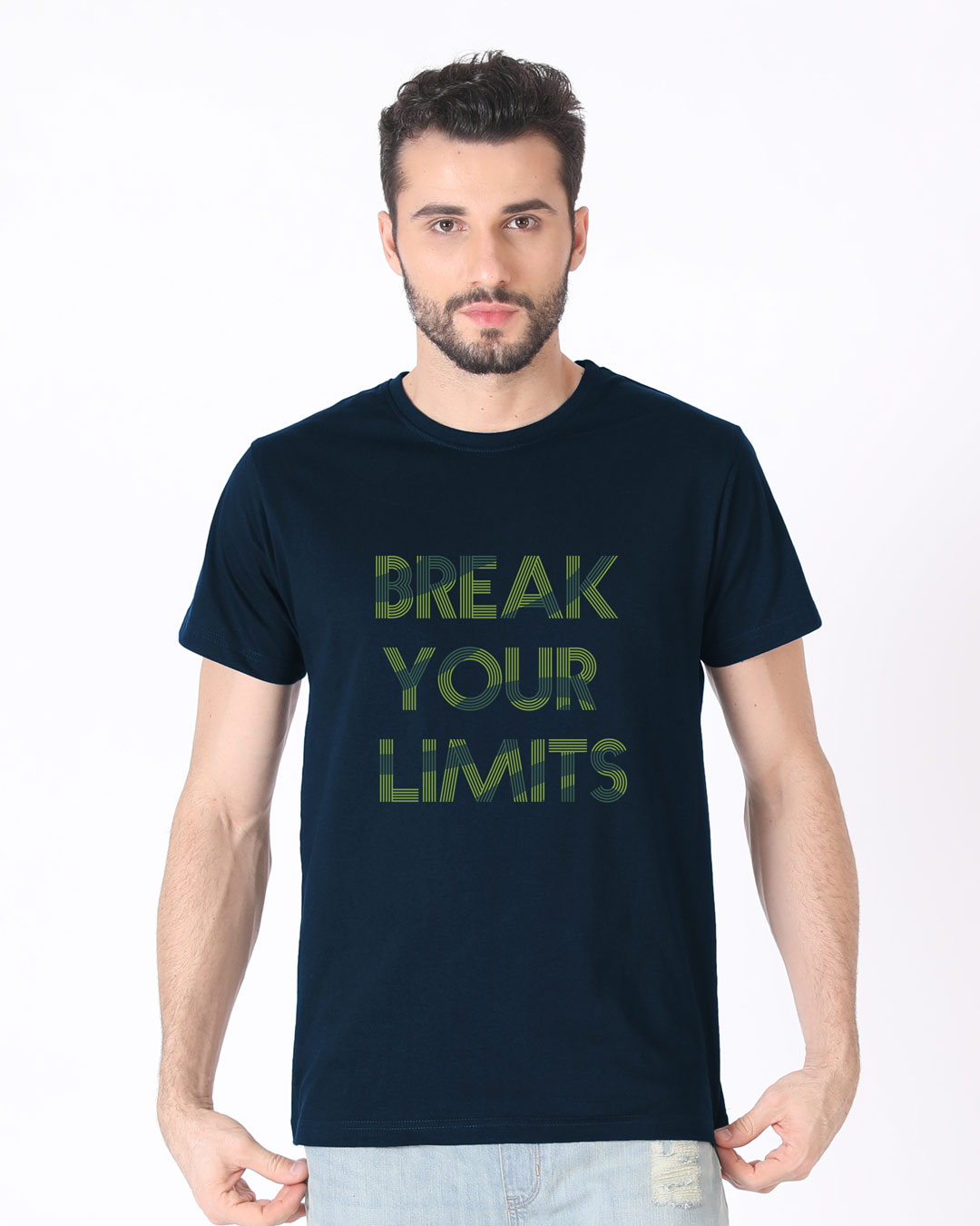 Shop Break Your Limits Half Sleeve T-Shirt-Back