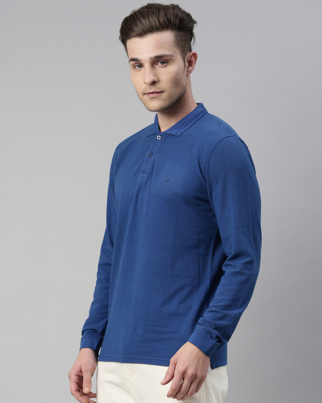 Shop Men's Royal Blue Polo  T Shirt-Back