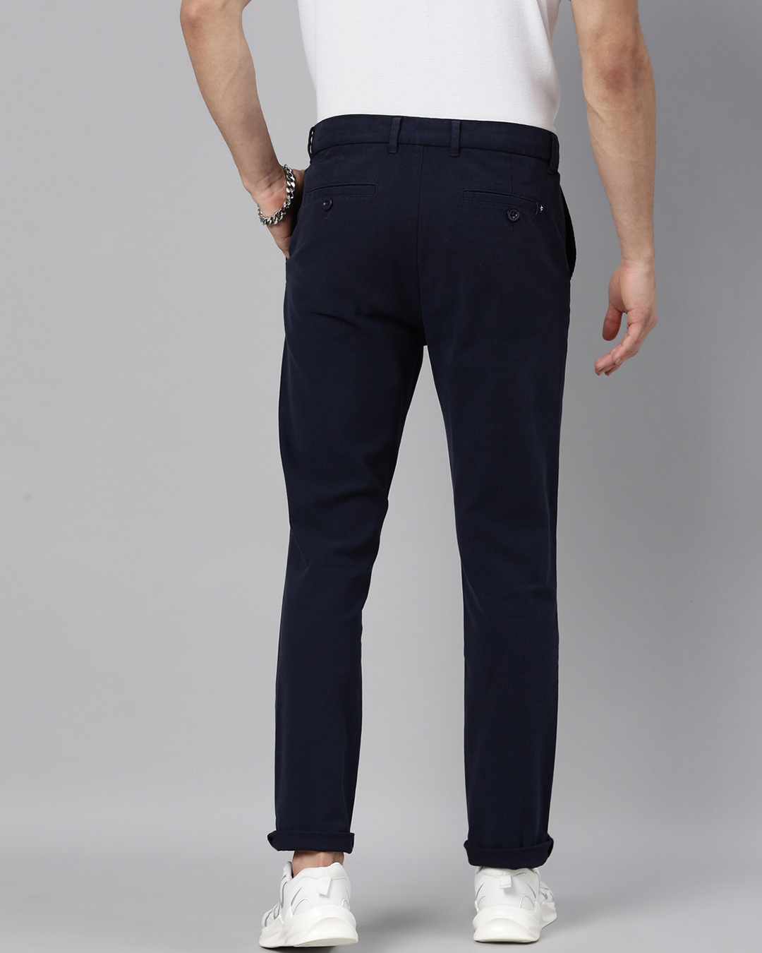 Shop Men Slim Fit Trouser-Back