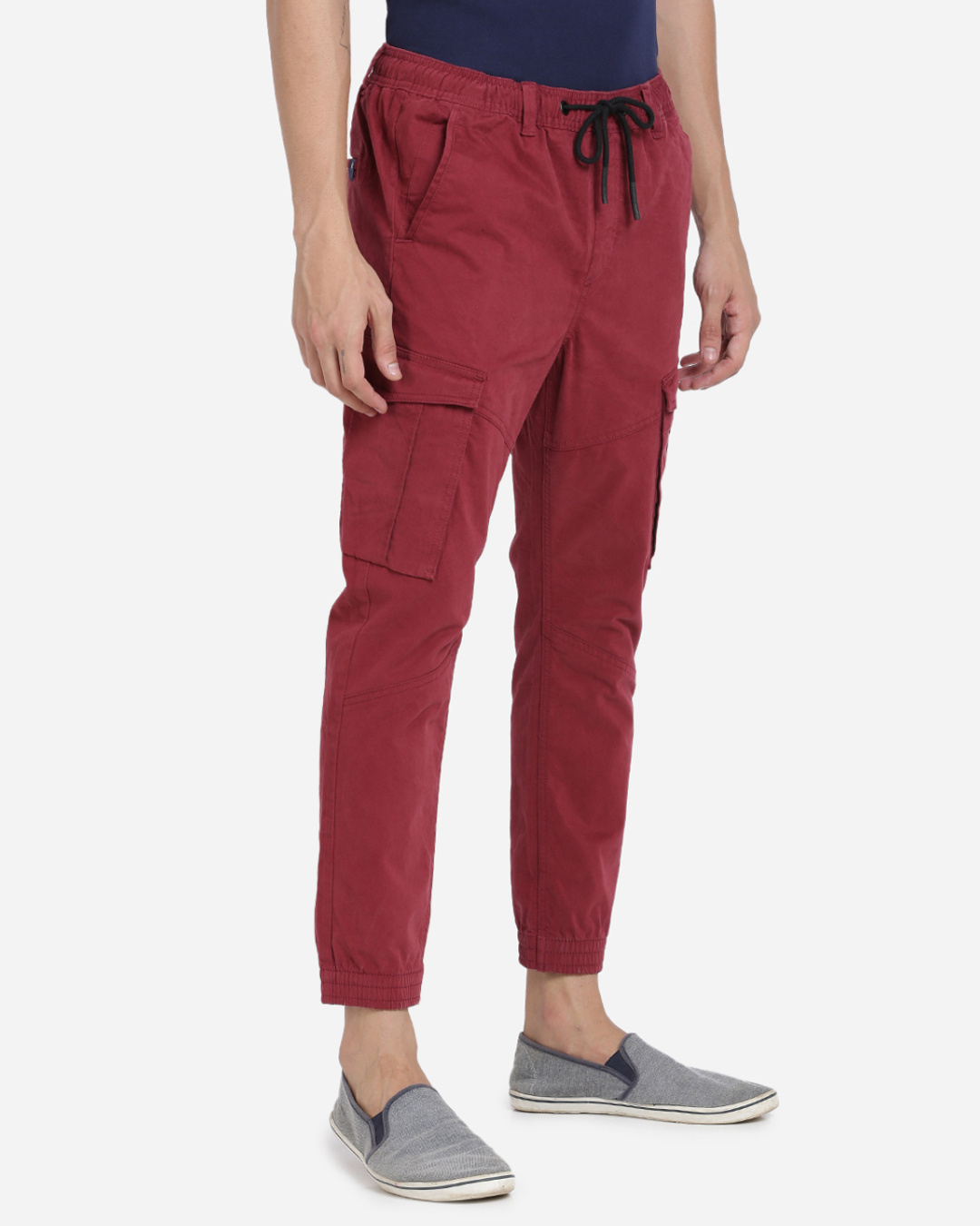 Buy BREAKBOUNCE Solid Cotton Regular Fit Mens Casual Trousers  Shoppers  Stop