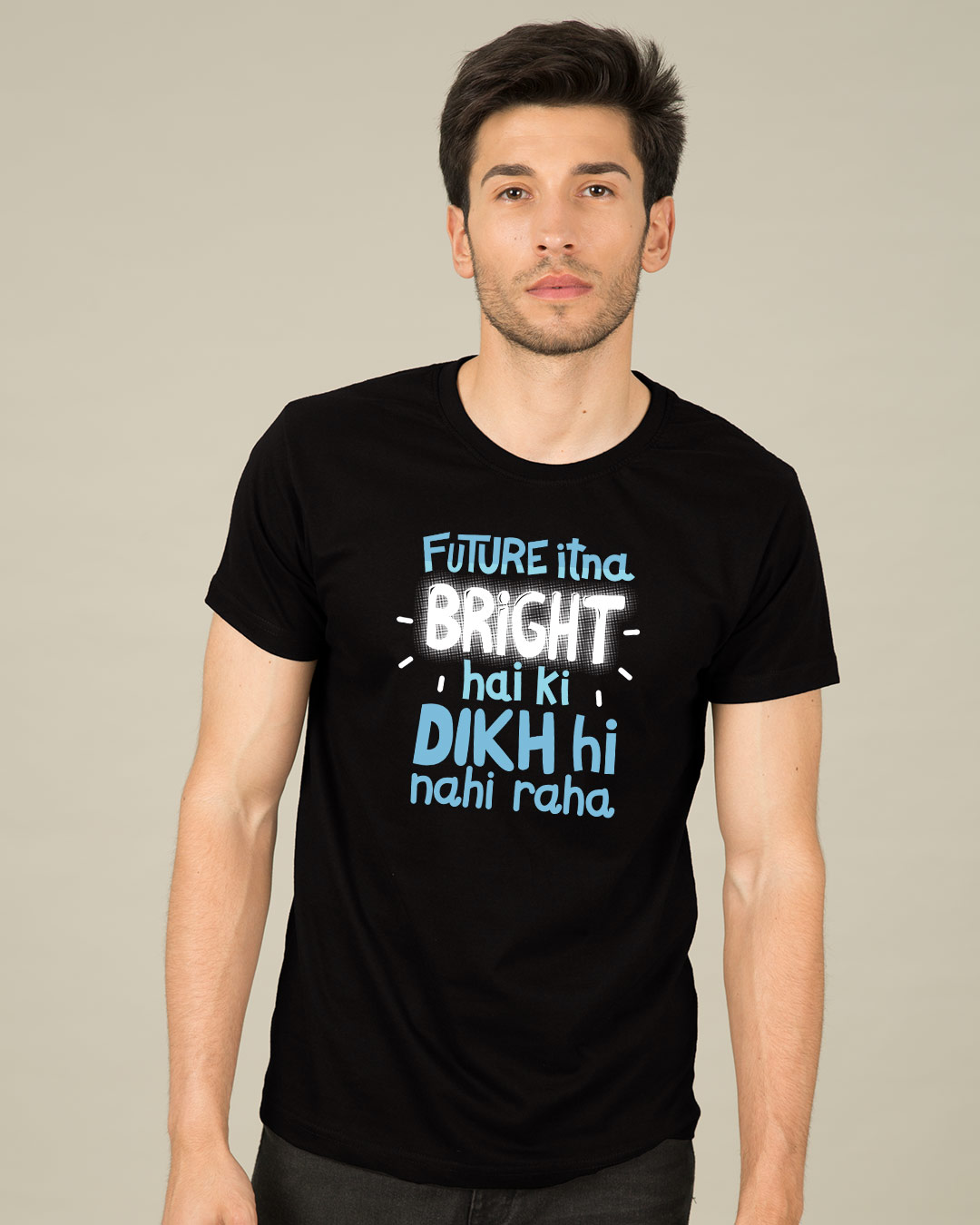 Shop Bright Future Half Sleeve T-Shirt-Back
