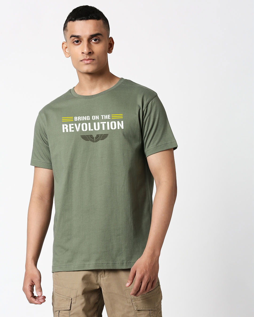 Shop Bring On The Revolution Half Sleeve T-Shirt-Back