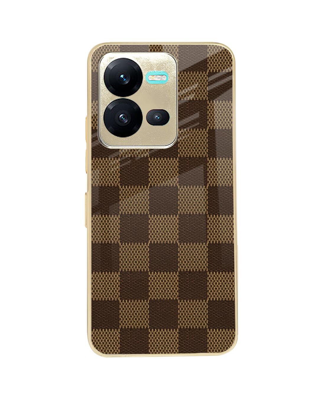 Buy Brown Block Metallic Gold Premium Glass Case for Apple iPhone 12 Online  in India at Bewakoof