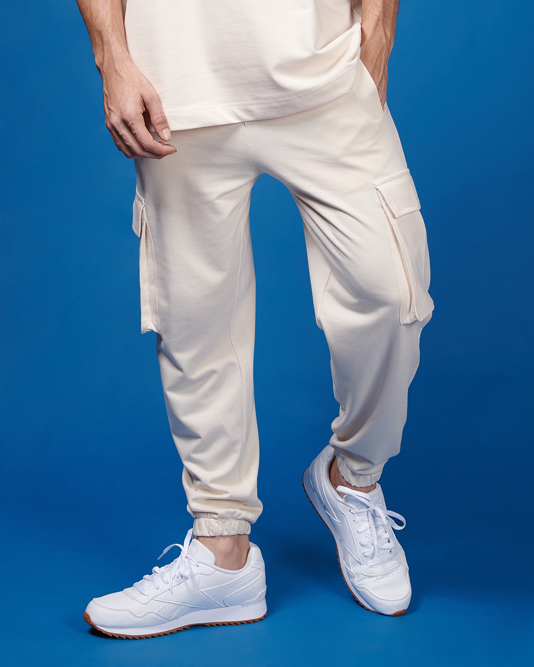 Shop Off White Cargo Joggers-Back