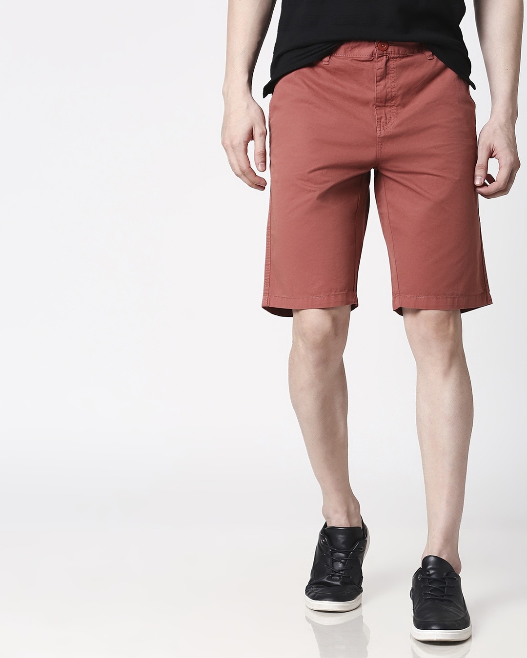 Brown Plain Shorts