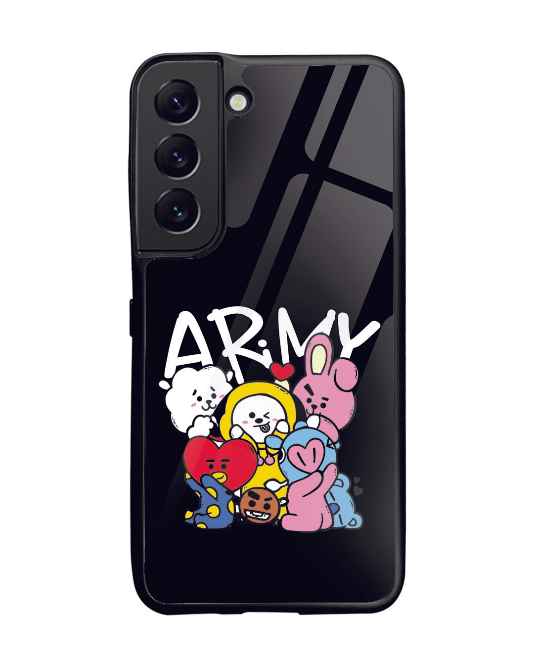 Buy BTS Army Premium Glass Cover for Samsung S22 5G Online in India at