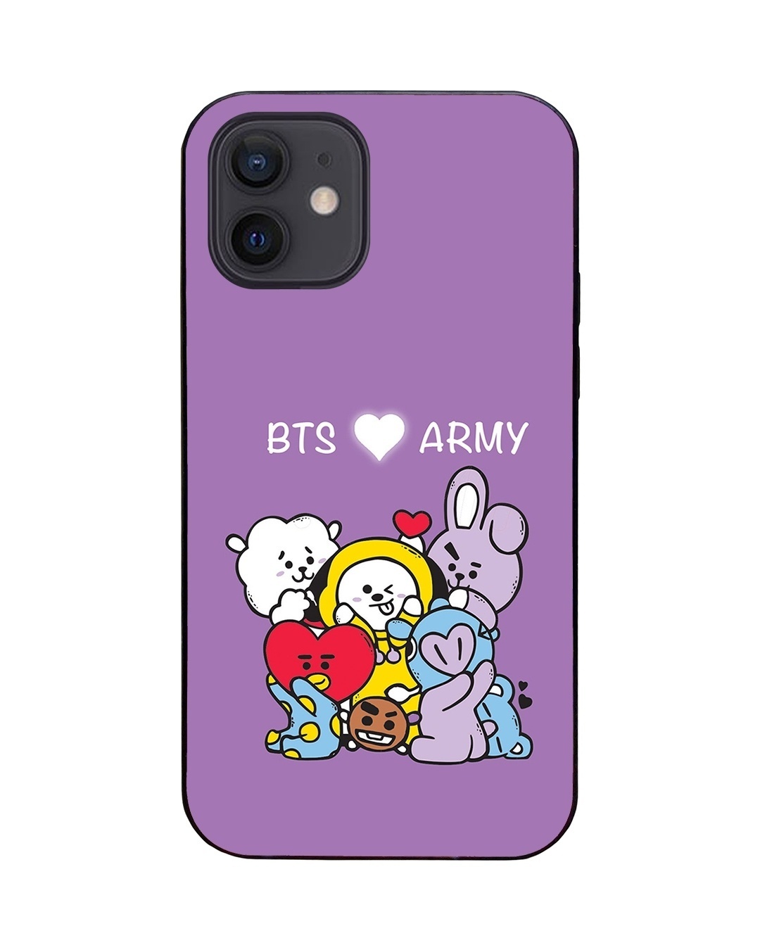 Shop BTS Characters LED Cover for iPhone 12 Pro-Back