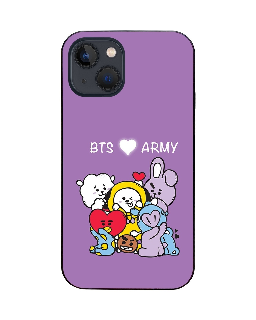 Shop BTS Characters LED Cover for iPhone 13-Back