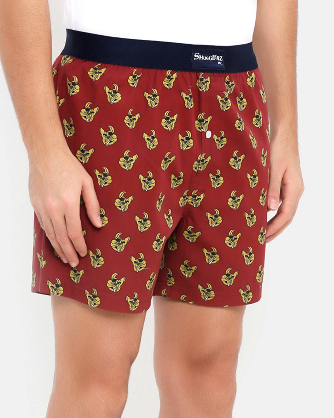 Shop Bulldog Men's Printed Boxer-Back