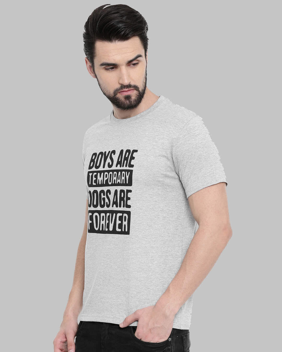 Shop Boys Are Temporary Printed T-Shirt-Back