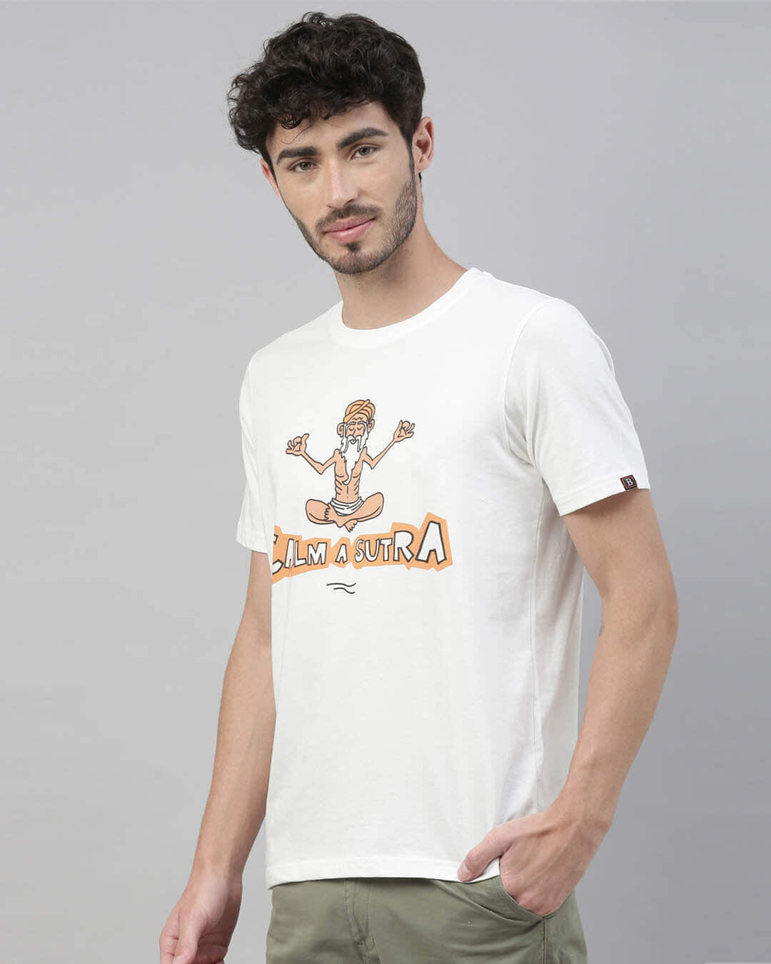 Shop Calmasutra Printed T-Shirt-Back