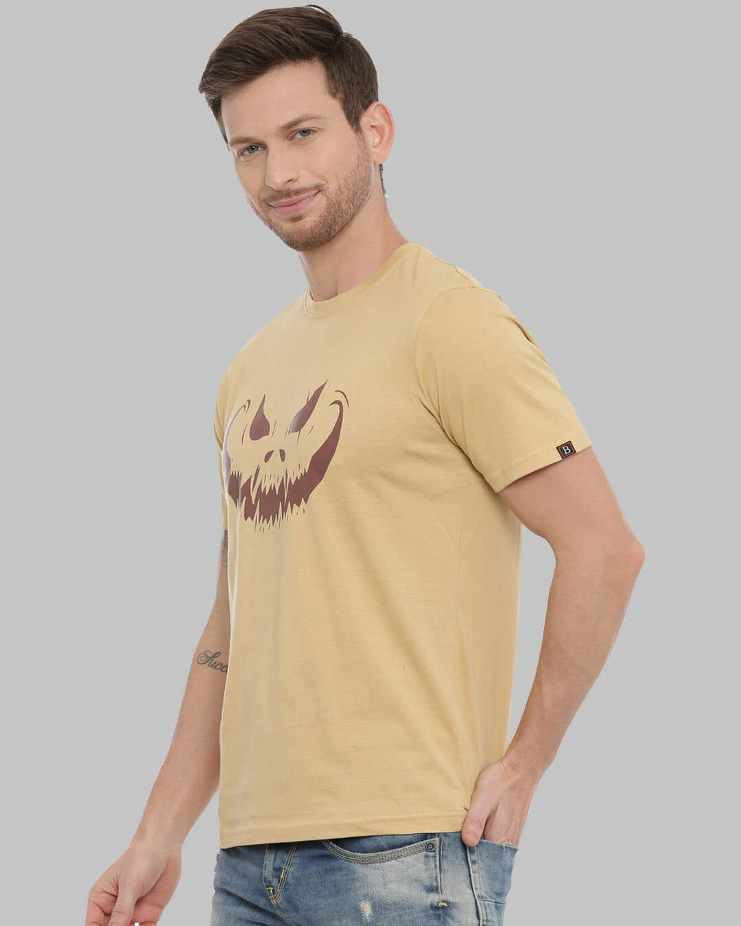 Shop Devil Smile Printed T-Shirt-Back