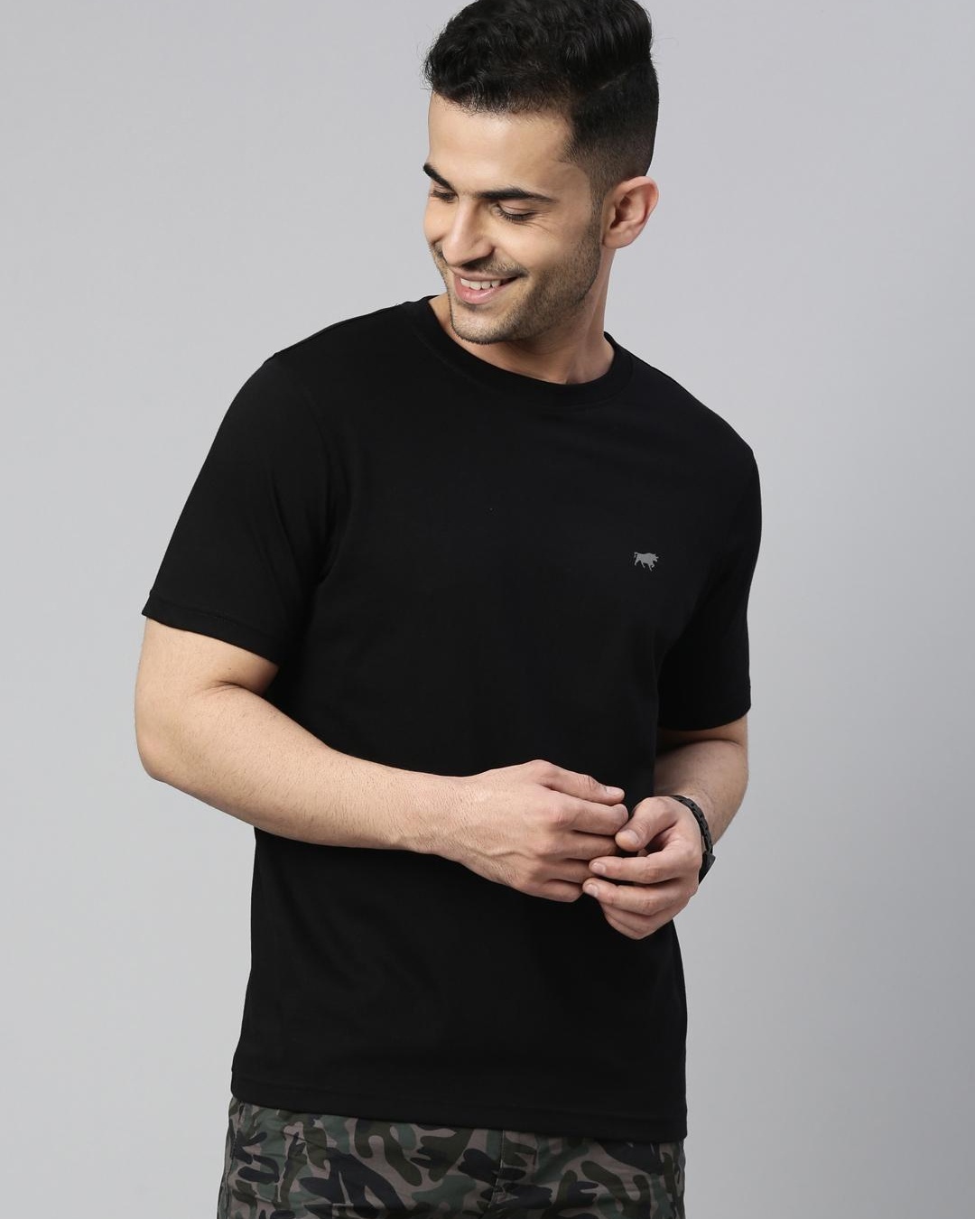 Buy Bushirt Men's Black T-Shirt Online at Bewakoof