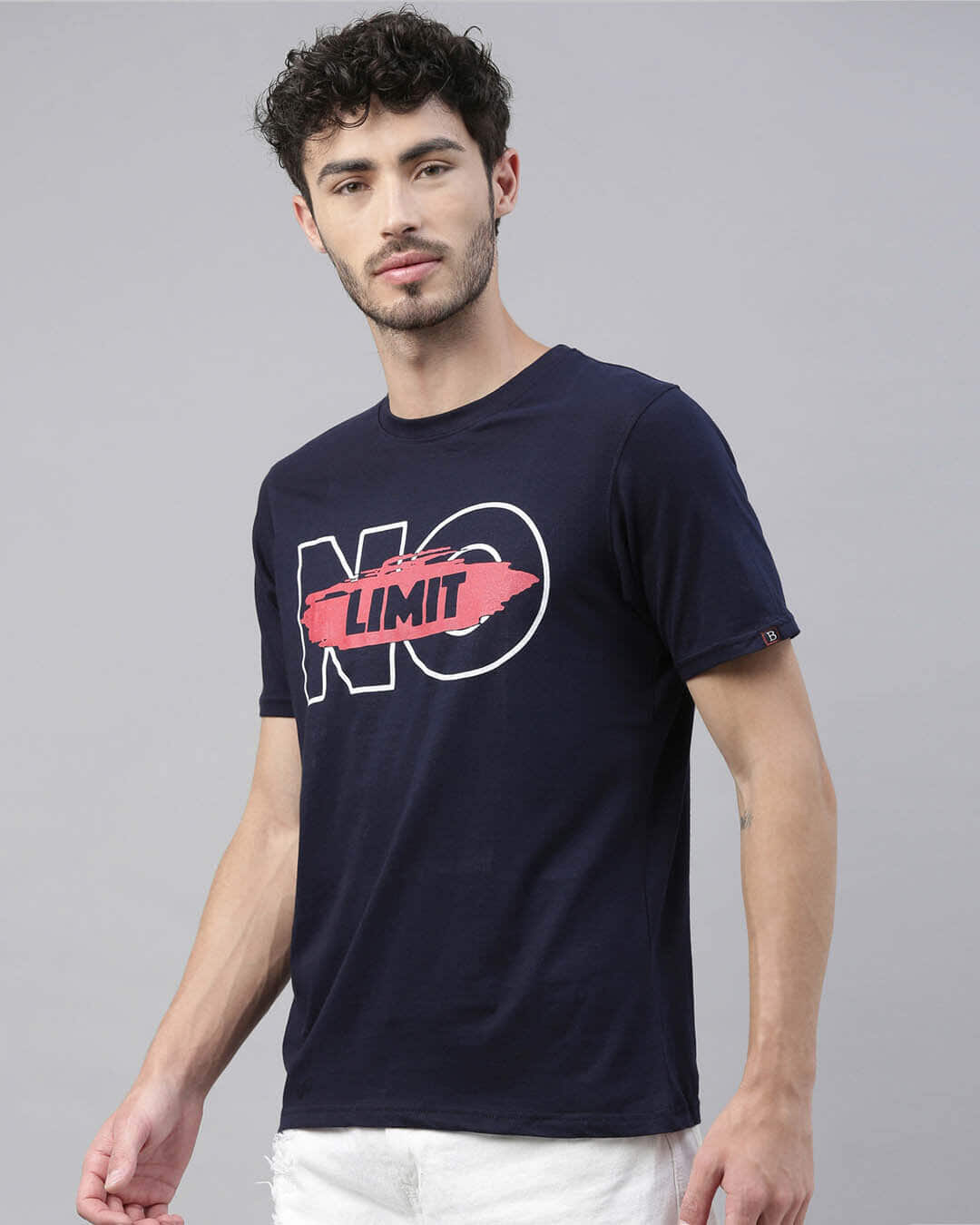 Shop No Limit Printed T-Shirt-Back