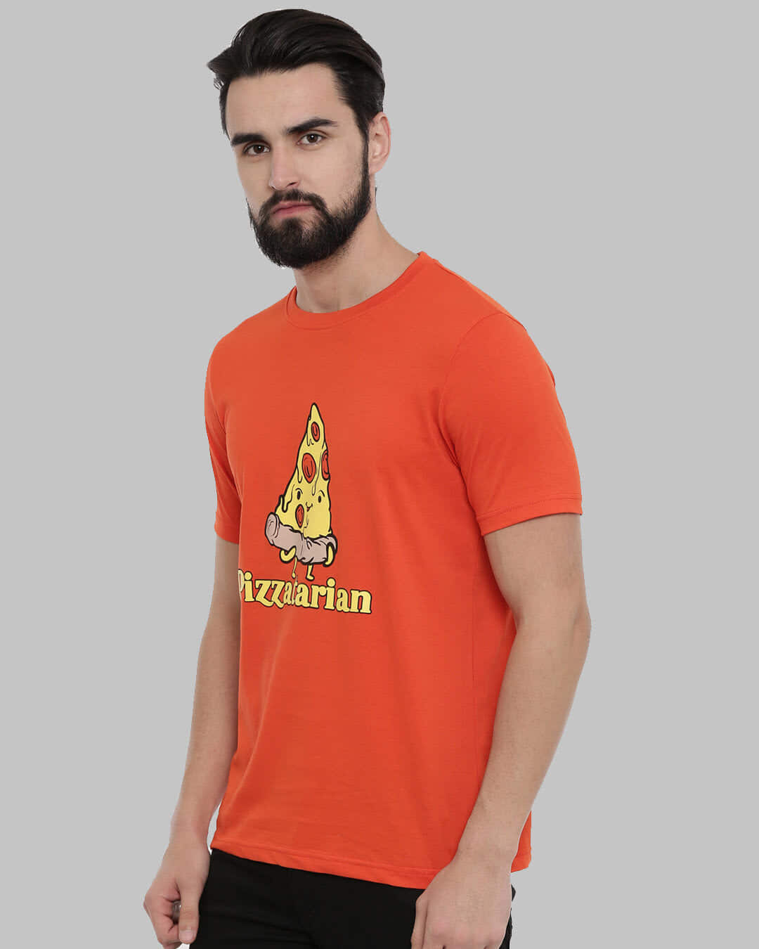 Shop Pizzatarian Printed T-Shirt-Back
