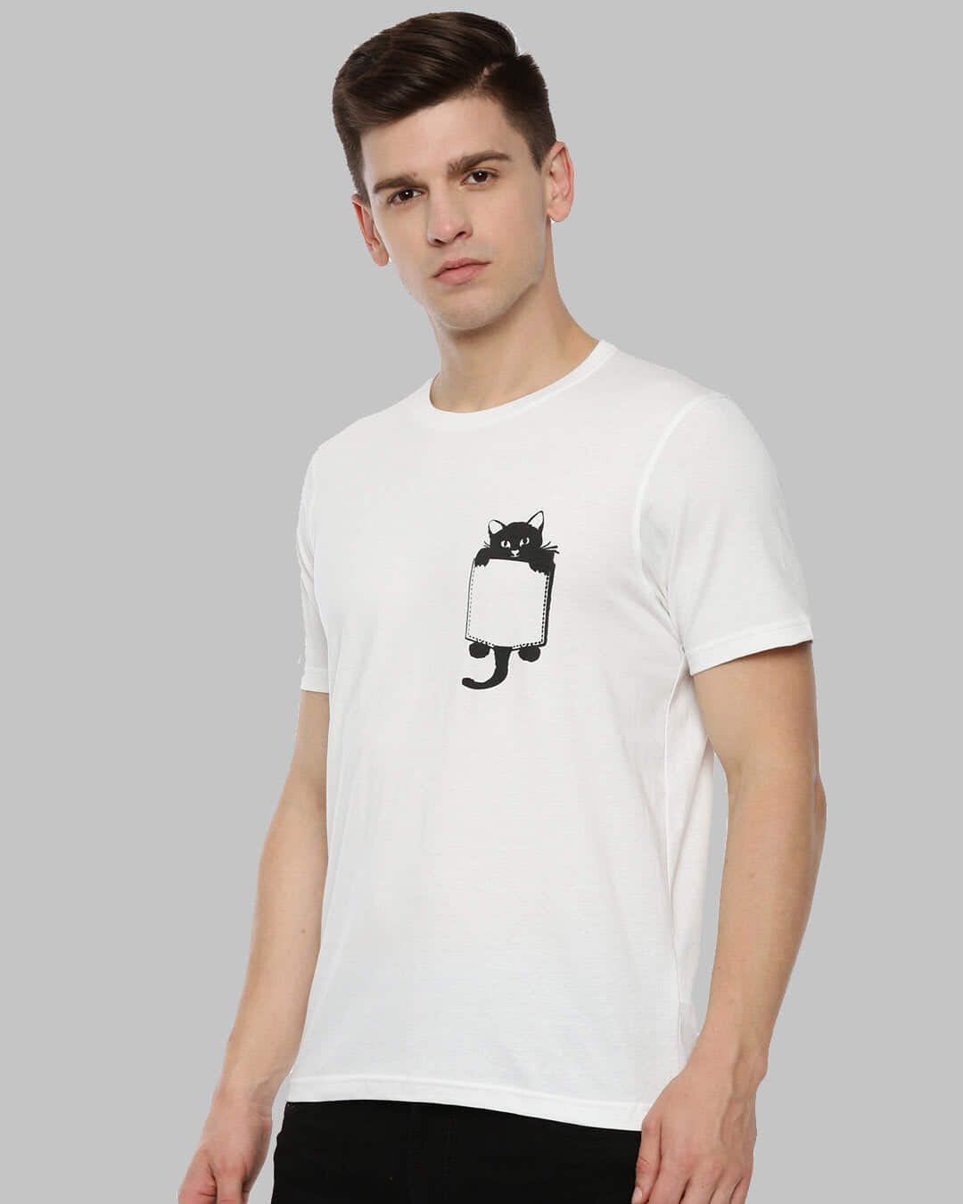 Shop Wild Cat Printed T-Shirt-Back