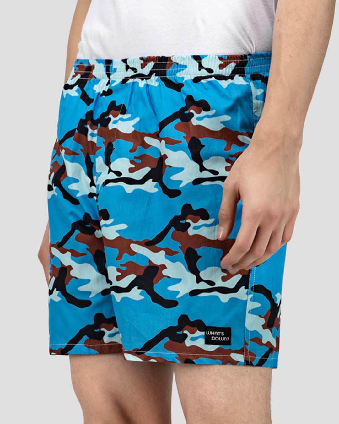 Shop | Camouflage Boxer Shorts | Blue Camo Boxers-Back