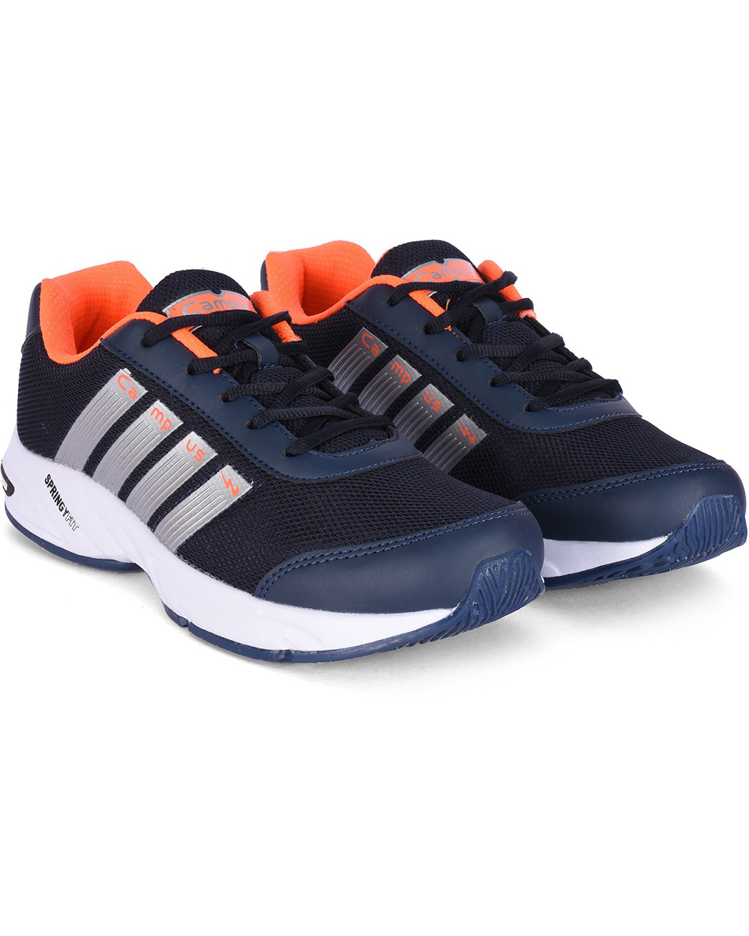Buy Campus Men's Black Bull Pro Striped Sports Shoes Online in India at ...