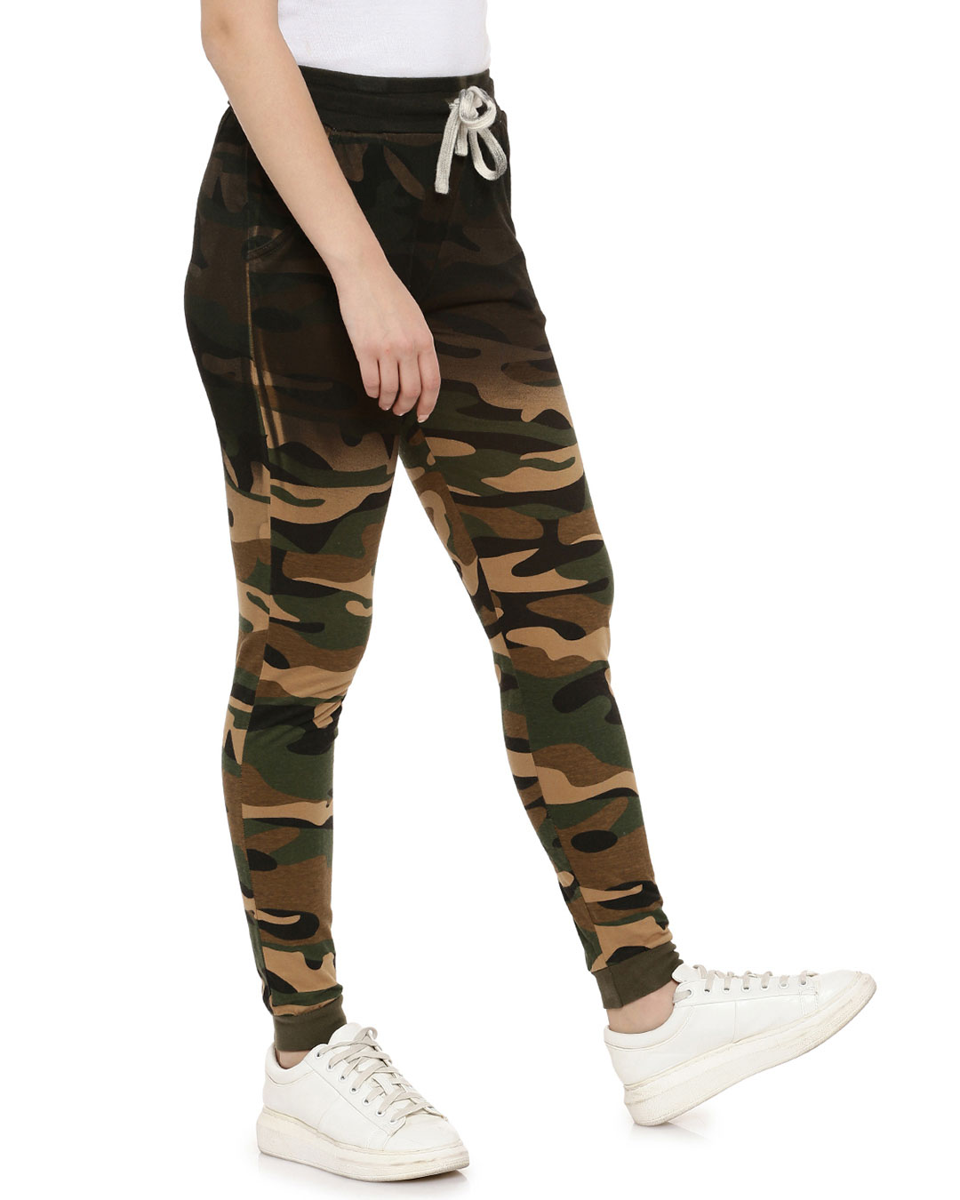 Shop Camouflage Track Pants-Back