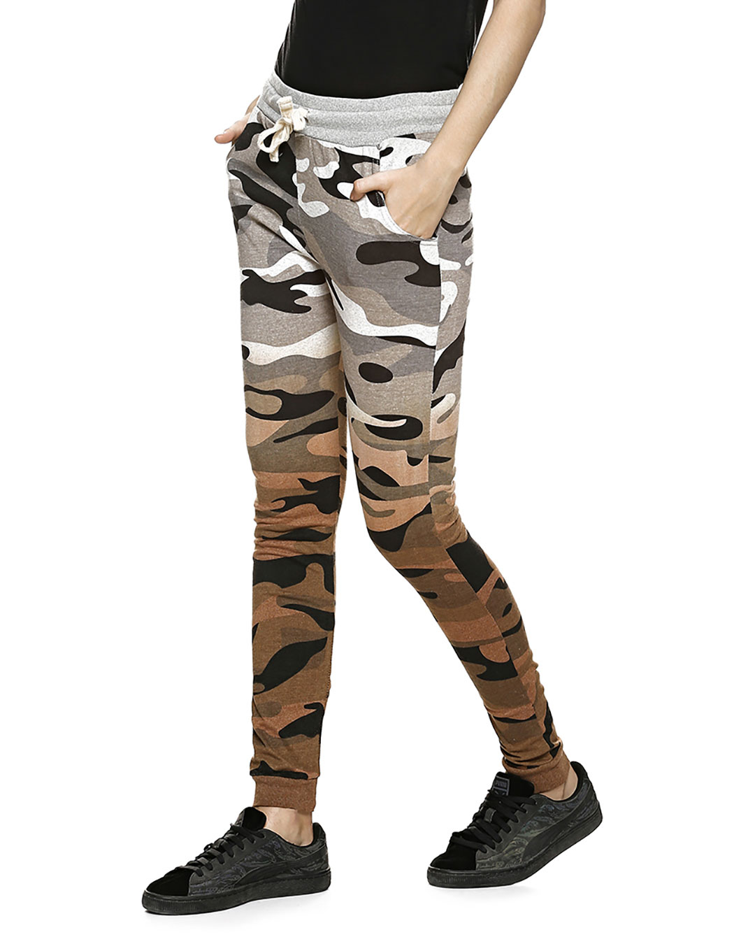 Shop Camouflage Track Pants-Back