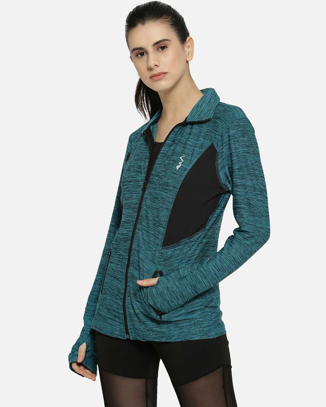 Shop Full Sleeve Solid Women Sports Jacket-Back