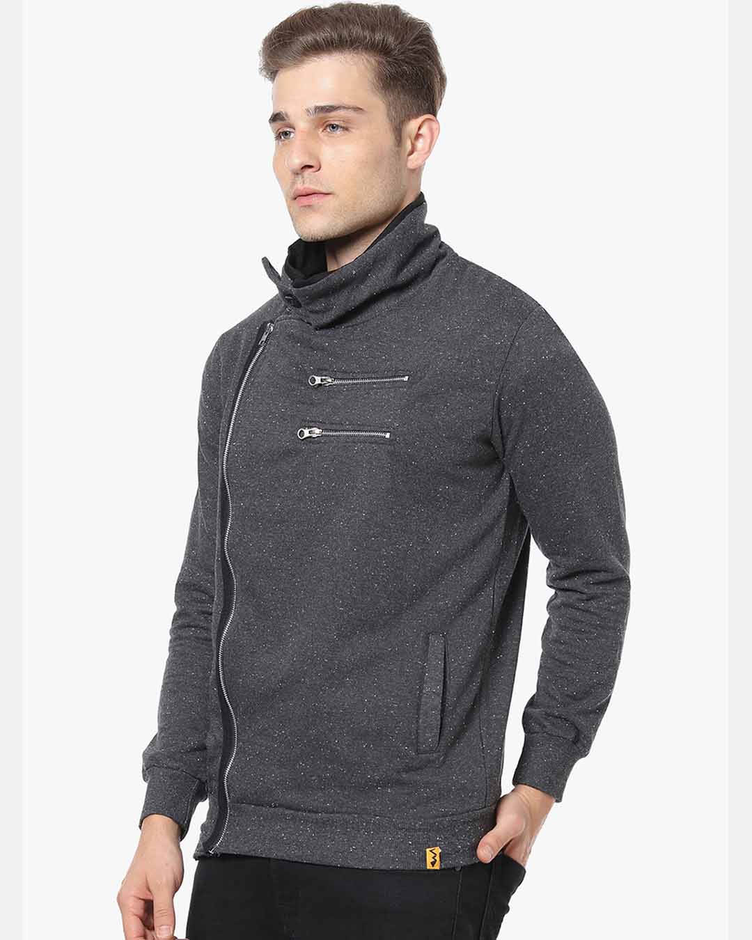 Shop Men Full Sleeeve Solid Stylish Casual Jacket-Back
