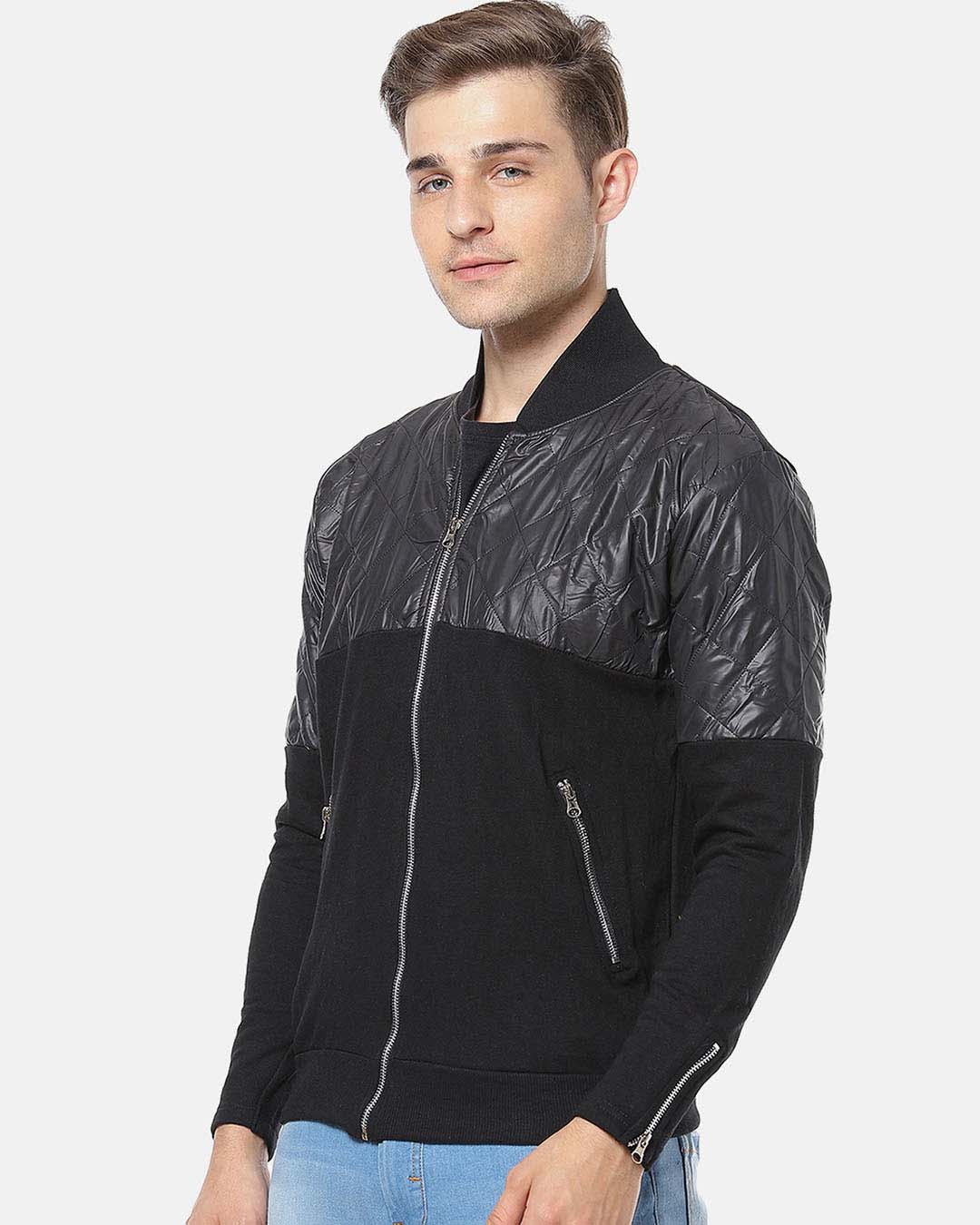 Shop Men Full Sleeve Colorblocked Stylish Casual Jacket-Back