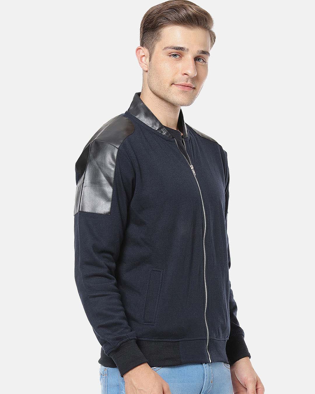 Shop Men Full Sleeve Solid Stylish Casual Jacket-Back