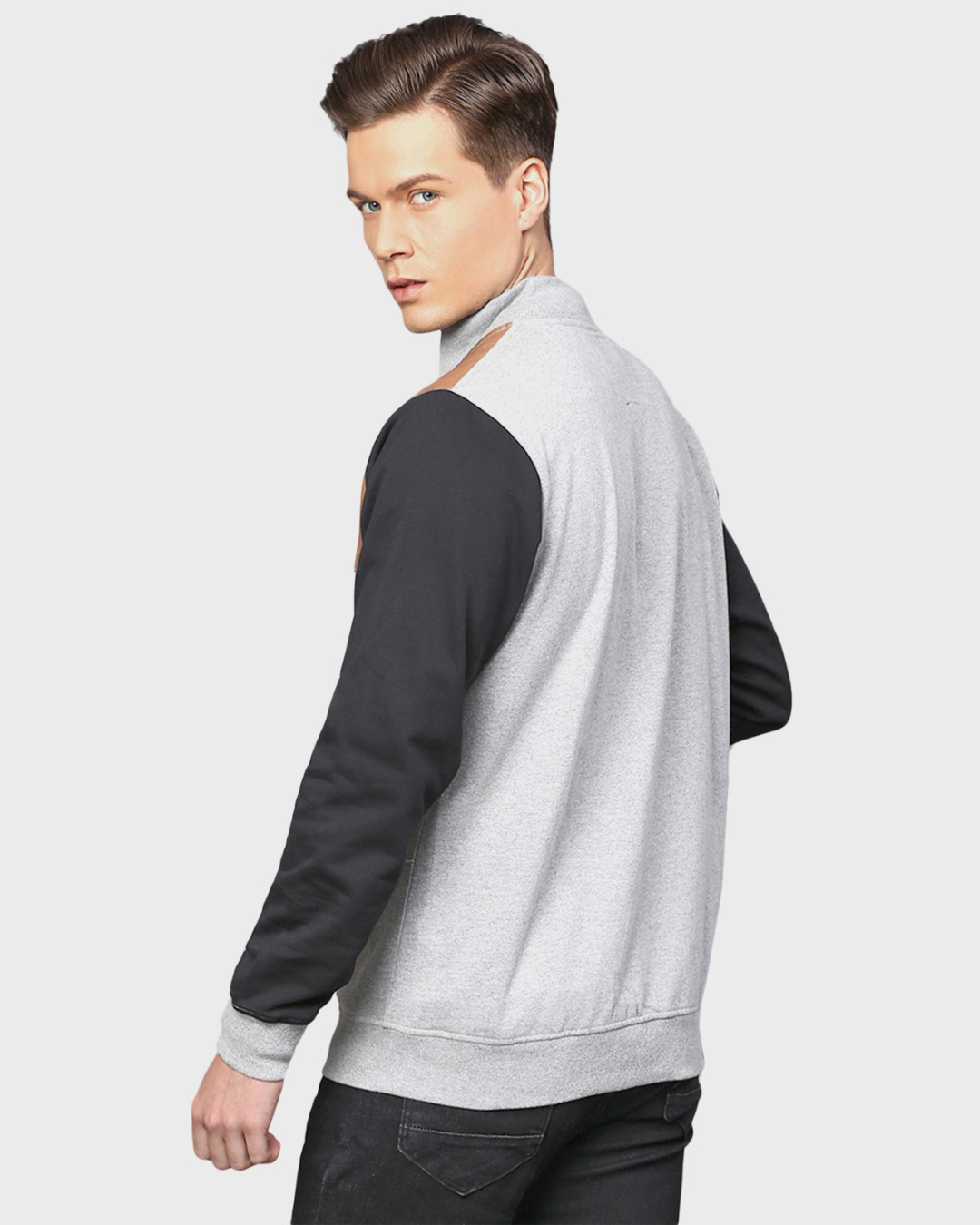 Shop Men's Multicolor Full Sleeve Stylish Windcheater Jacket-Back