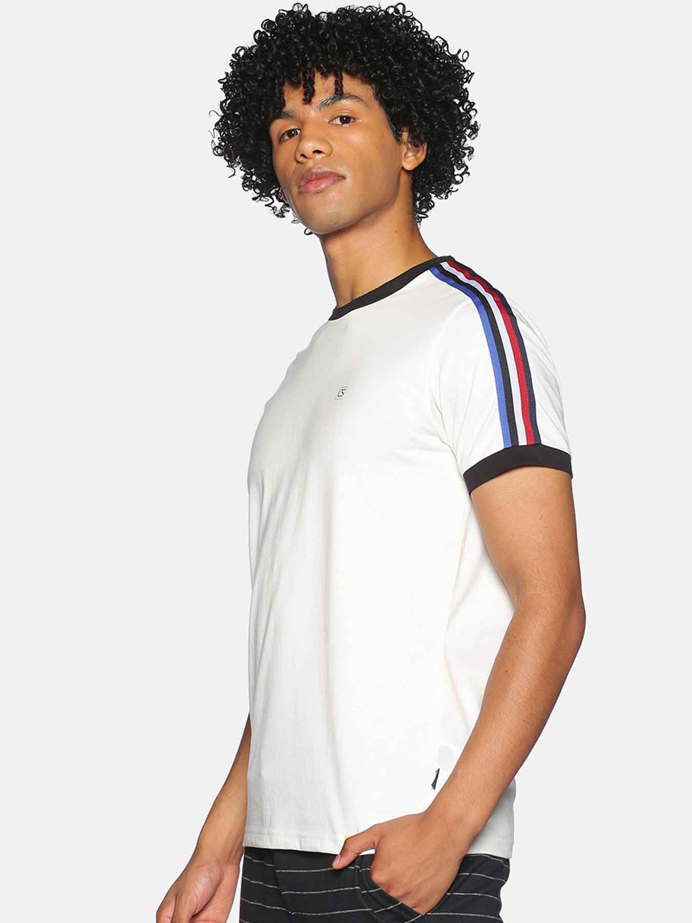 Shop Men Half Sleeve Stylish Solid Casual T Shirts-Back