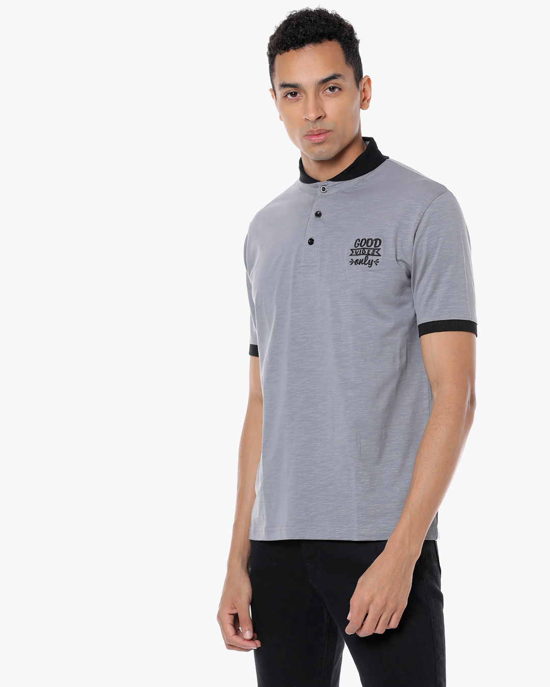 Shop Men's Printed Stylish Polo Casual T-Shirt-Back
