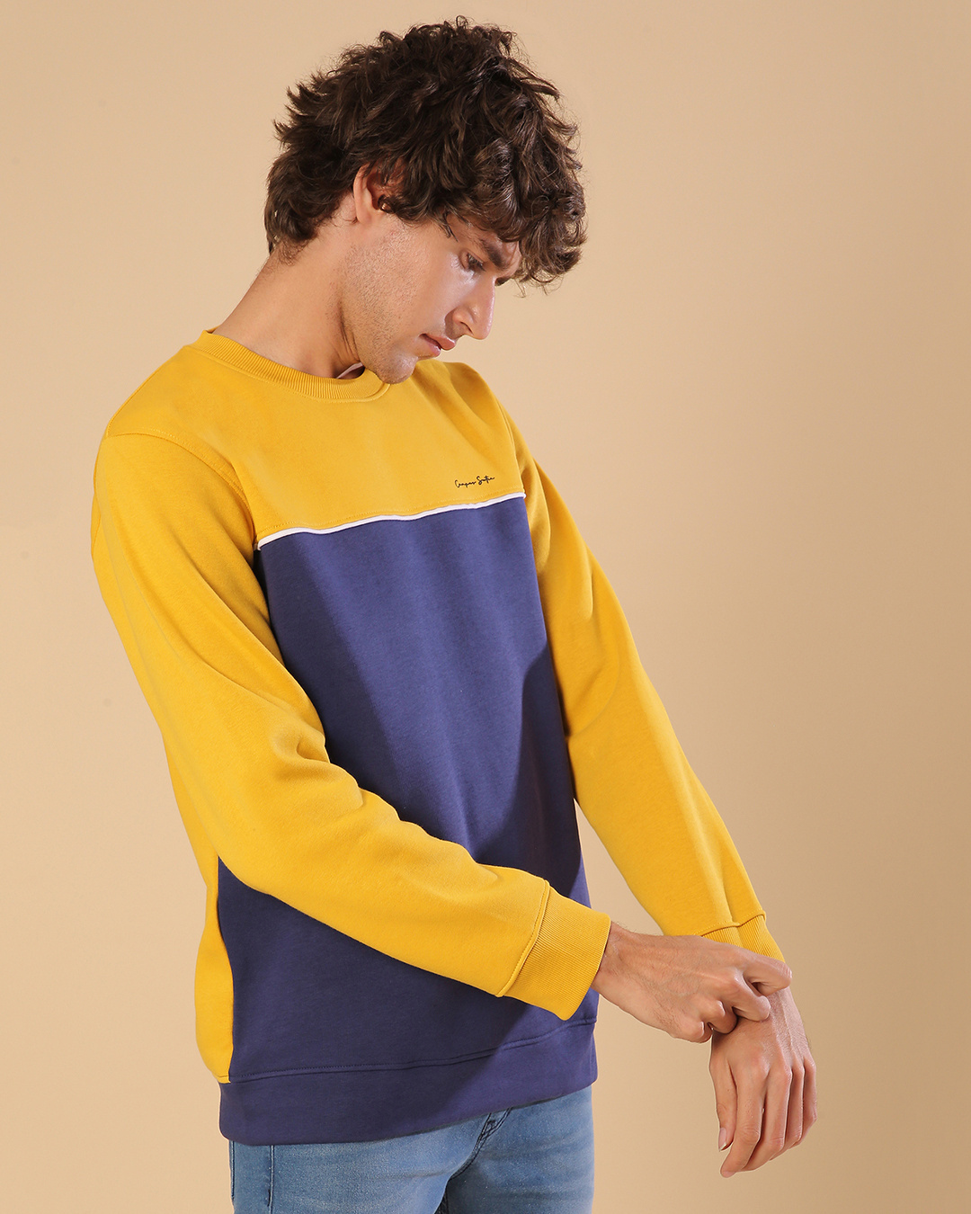 Buy Yellow Sweaters & Cardigans for Men by Campus Sutra Online