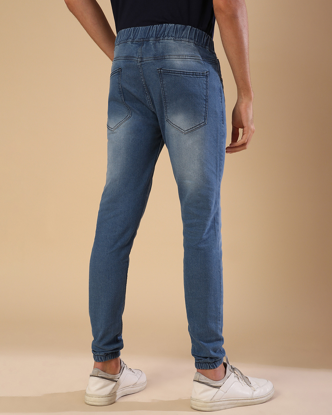 Shop Men's Blue Regular Fit Jeans-Back