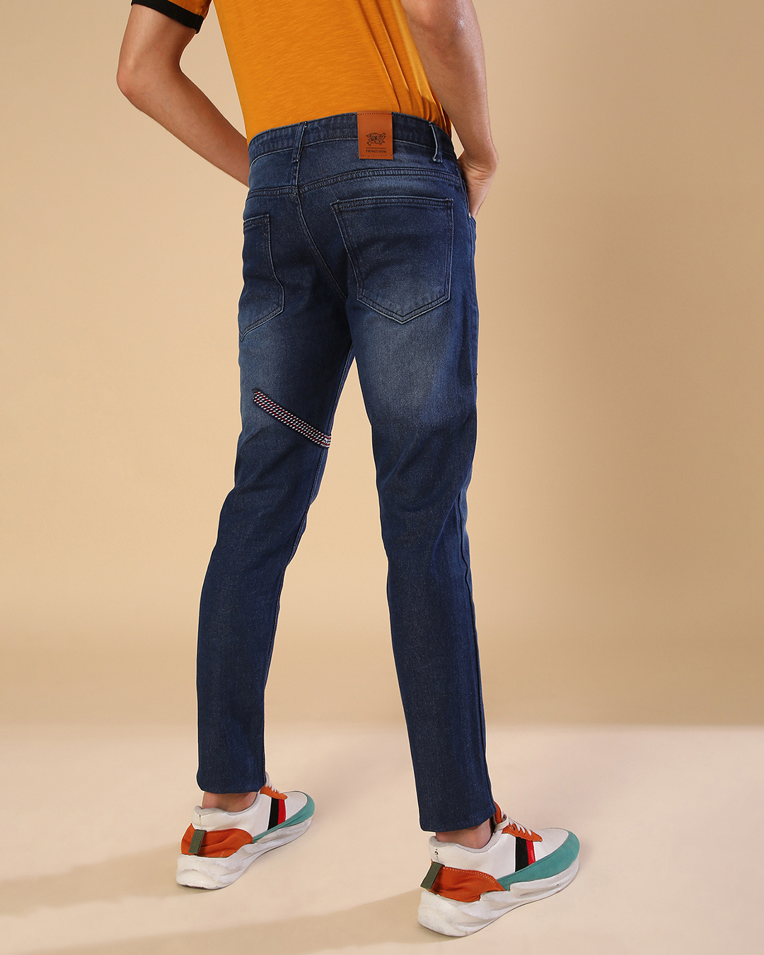 Shop Men's Blue Regular Fit Jeans-Back
